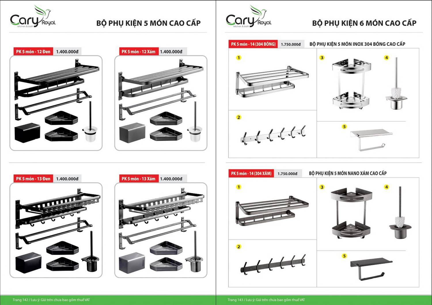 Thiết bị vệ sinh CARY ROYAL Catalogue và Bảng giá mới nhất 2024 - 2025 /Page 72